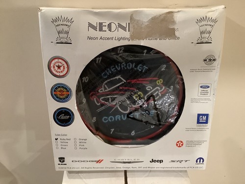 CORVETTE C1 NEON UHR TOLLES URLAUBSGESCHENK - Bild 2 von 3