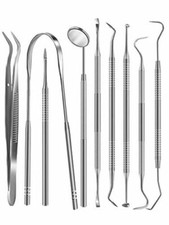 Dental Set Kit Scaler Picks Deep Cleaning Professional Oral Hygiene Tools- 9 pc