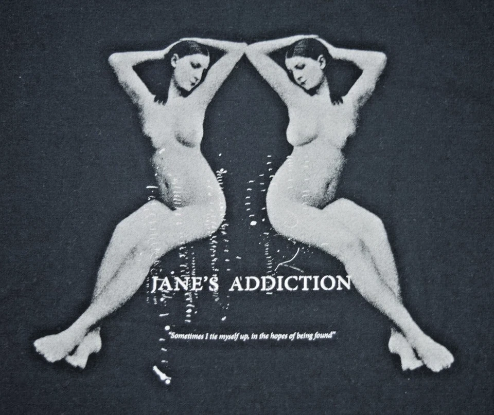 Camiseta Vintage Banda Janes Addiction 2012 Tour Talla M Glidan Negra Suave Elastizada Foto 4 de 4