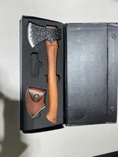 Custom Hand Forged Carbon Steel Viking Throwing Axe 13.5"