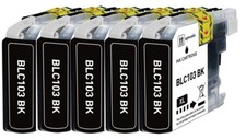 5PK BLACK Ink Compatible with Brother LC103XL MFC-J450DW MFC-J285DW MFC-J475DW