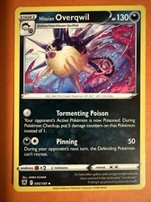 Pokemon Astral Radiance Hisuian Overqwil Uncommon Card 090/189 NM