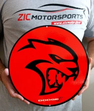 Dodge Hellcat Red and Black Steel Sign