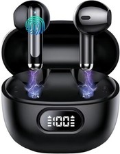 Bluetooth Earbuds Wireless 5.3 Headphones with ENC Mic Earphones for Work Sport