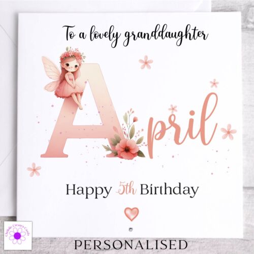 Personalised Birthday Card Daughter Niece Granddaughter Girl 1st 2nd 3rd 4th 5th - Picture 15 of 15