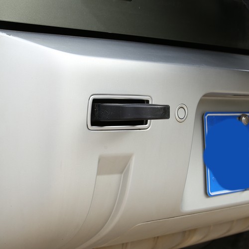 Car Trailer Tow Hook Trim Cover Frame For Land Rover Defender 2020-22 ABS Silver - Picture 7 of 11