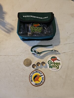 Ducks Unlimited Green Wings Fold Over Hooks & Loops Hip Bag, Watch & More
