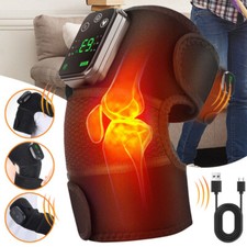 3in1 Electric Knee Massager with Heat Vibration Joint Brace Shoulder Pain Relief