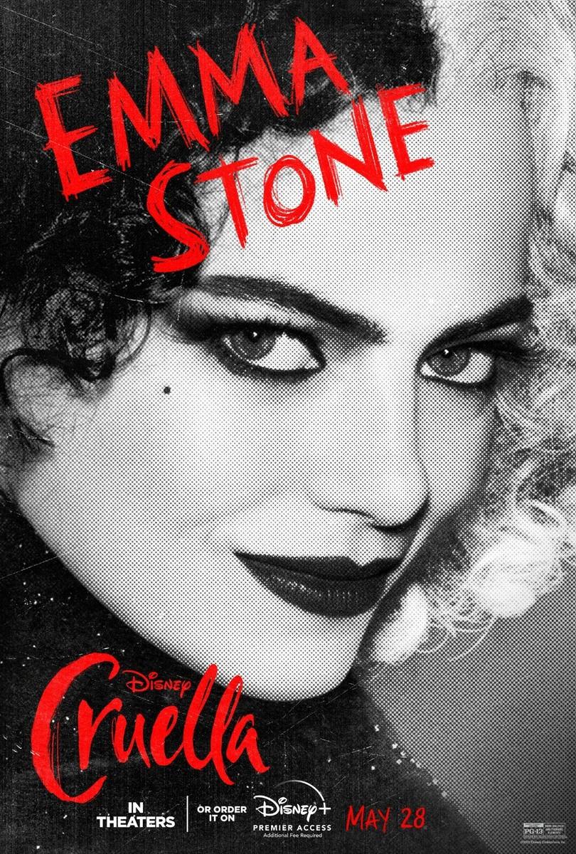 Cruella movie poster (e) - Emma Stone - 11 x 17 inches | eBay
