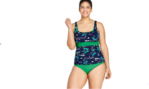 lands end plus size tankini tops