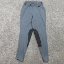 Kerrits Pants Womens Small Gray Pull On Stretch Breeches Riding Equestrian USA