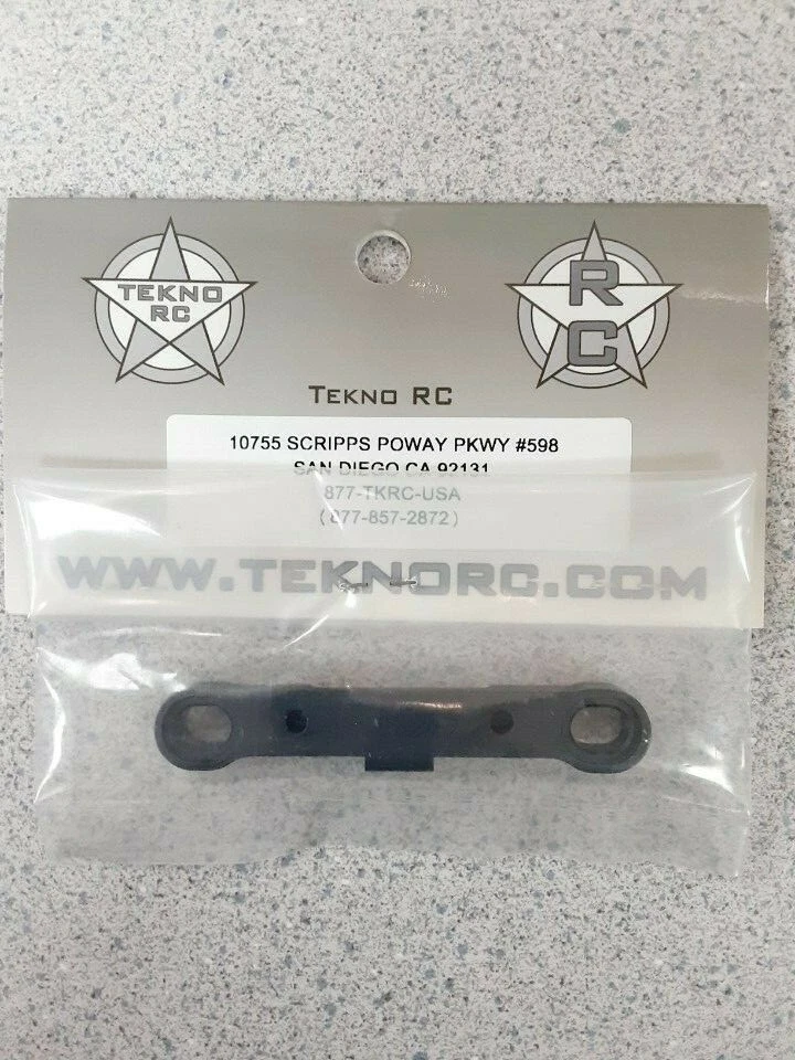Tekno RC TKR5013C CNC Aluminum Rear Adjustable Hinge Pin Brace Gun Metal New! - Image 2 of 2