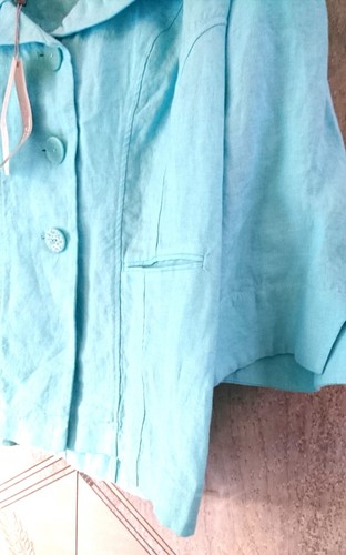 Per Una M&S Women’s 100% Pure Linen Jacket Size UK 18 EU 46 - Picture 5 of 7