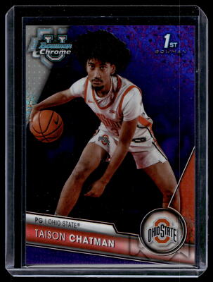 Taison Chatman 2023-24 Bowman U Chrome Purple Mini-Diamond Card /399 #62