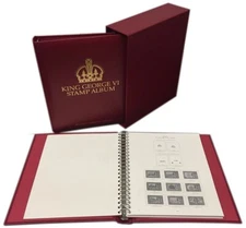 Stanley Gibbons King George VI Indian States Stamp 2 Album Set 1936-1952