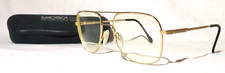 Luxottica, Italy Neil Eyewear glasses 54-17-145 Gold Electroplated Aviator frame