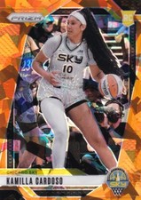 2024 Prizm WNBA Kamilla Cardoso RC Orange Cracked Ice #93 Sky PWE