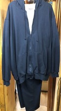Men 2 Piece Thermal Lining Jogger Set Color Blue Jacket 3XL Joggers 2XL