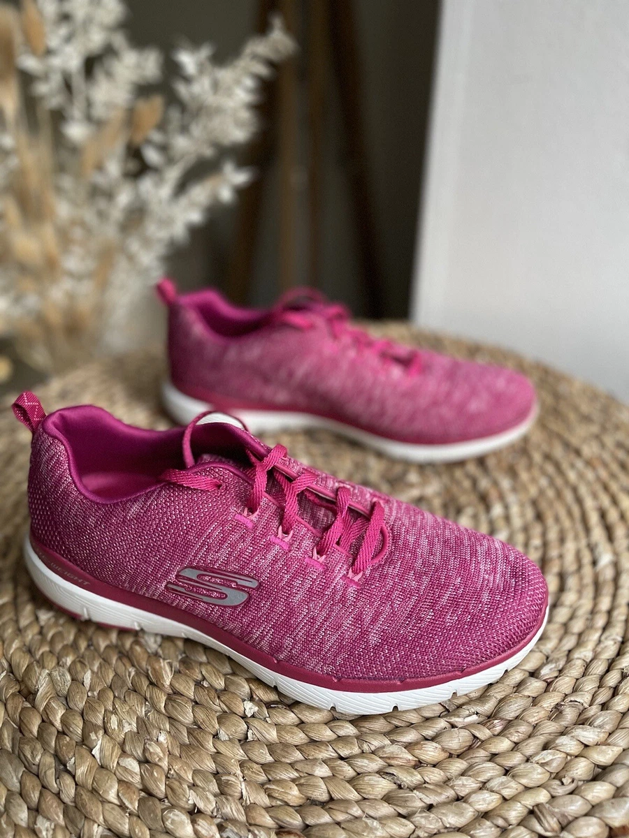 Skechers memory foam pink discount