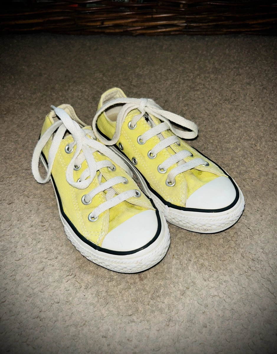 Yellow kids converse shoes online