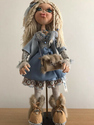 Bambola fatta a mano artigianale da collezione pezzo unico hand made