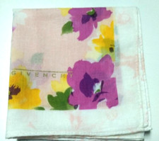 HANDKERCHIEF VINTAGE FLORAL PATTERNED COTTON 18" POCKET SQUARE