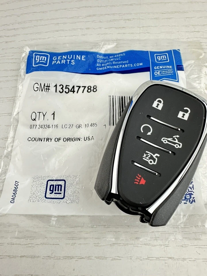 Nuevo Chevrolet Camaro Entrada Sin Llave Control Remoto Llavero Transmisor con START 13547788 Foto 2 de 4