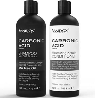 Carbonic Acid Shampoo and Conditioner for Men and Women Deep Moisturizing Condi