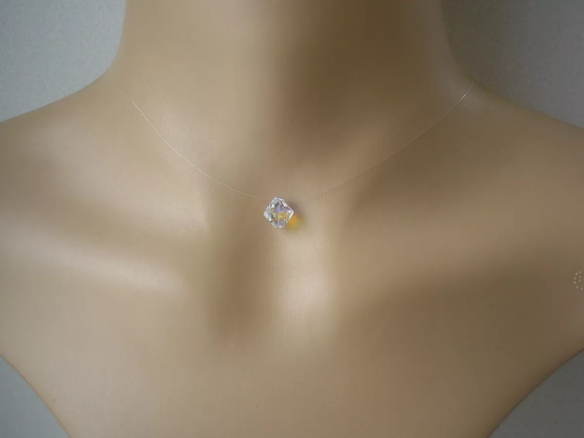 Simple swarovski shop crystal necklace