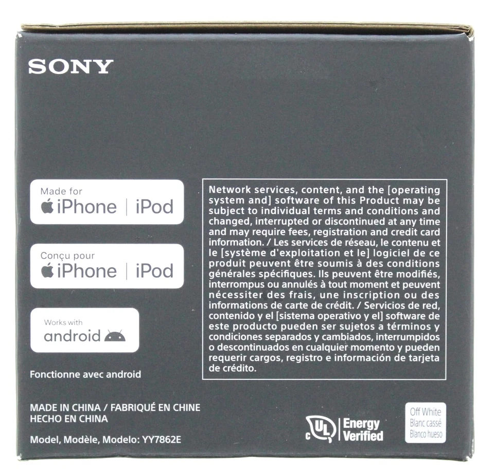 Altavoz inalámbrico Bluetooth Sony Ult Power Sound (blanco apagado) Foto 3 de 4