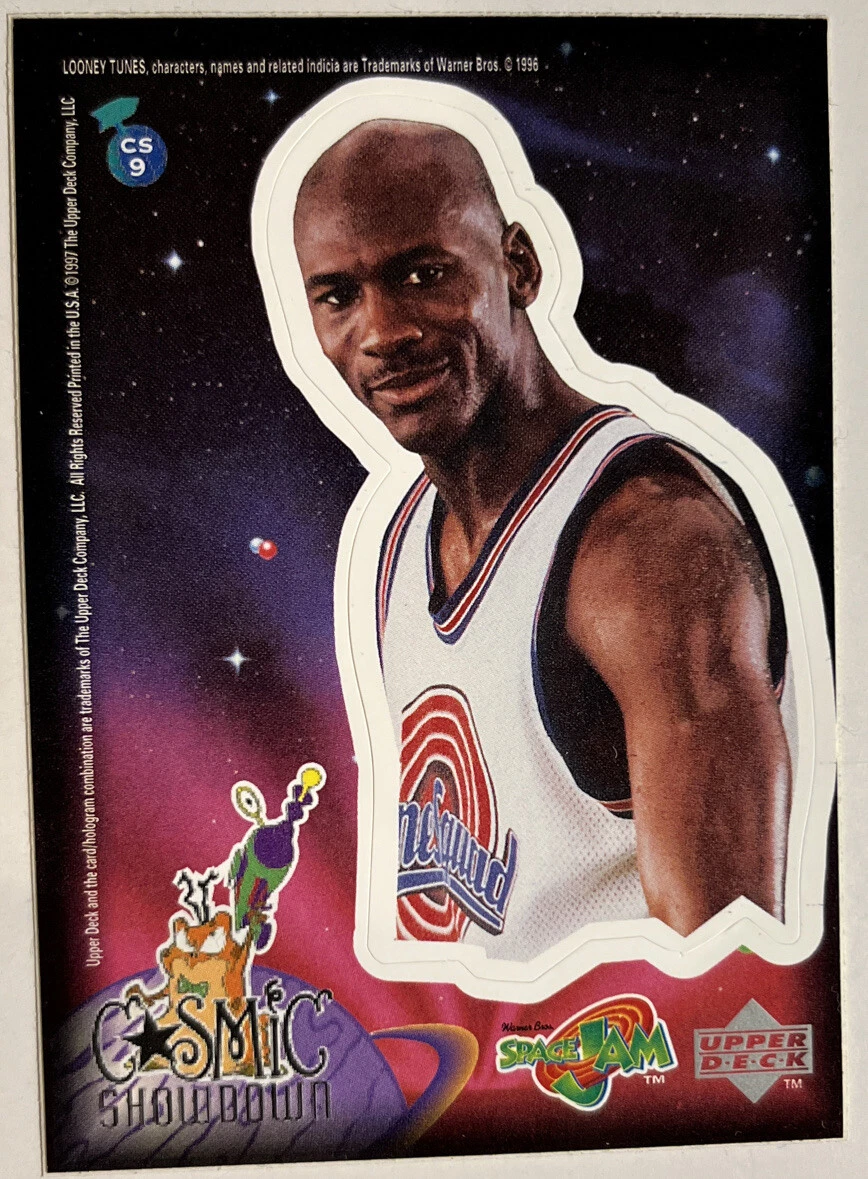1996 Upper Deck Cosmic Showdown Michael Jordan CS9 Space Jam Sticker