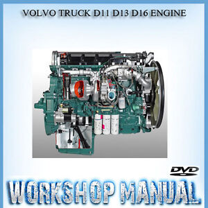 VOLVO TRUCK D11 D13 D16 ENGINE WORKSHOP SERVICE REPAIR MANUAL IN DISC