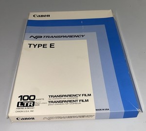Canon Transparency Film Type E Sheets & Paper 36/41 Sheets Good Condition