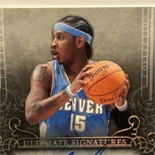 2006-07 Upper Deck NBA Ultimate Carmelo Anthony Ultimate Signatures F-15 Auto