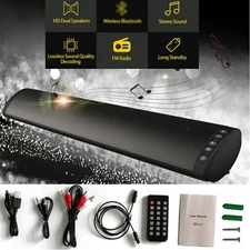 Bluetooth TV Home Theater Wired Sound Bar Speaker System 3D Surround Subwoofer