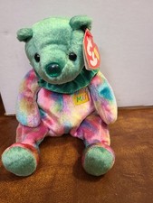 Ty Beanie Baby - MAY the Birthday Bear 7.5" Plush Stuffed Animal Toy