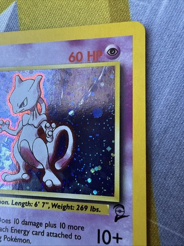 2000 Pokémon Mewtwo 10/130 Base Set 2 Holo Rare Vintage!!!! - Picture 4 of 16