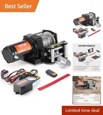 4000 Lb Atv Winch - Electric 12v Off-road Recovery With Wireless Wired Control