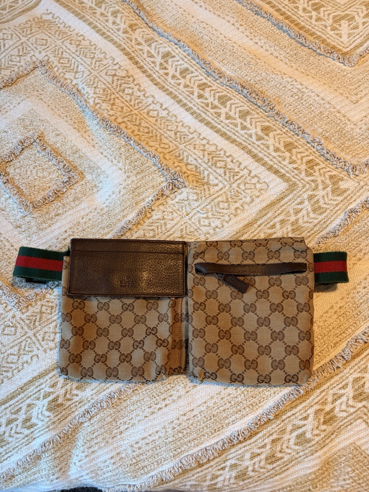 Authentic Gucci Bum/Belt Bag Leather/Canvas