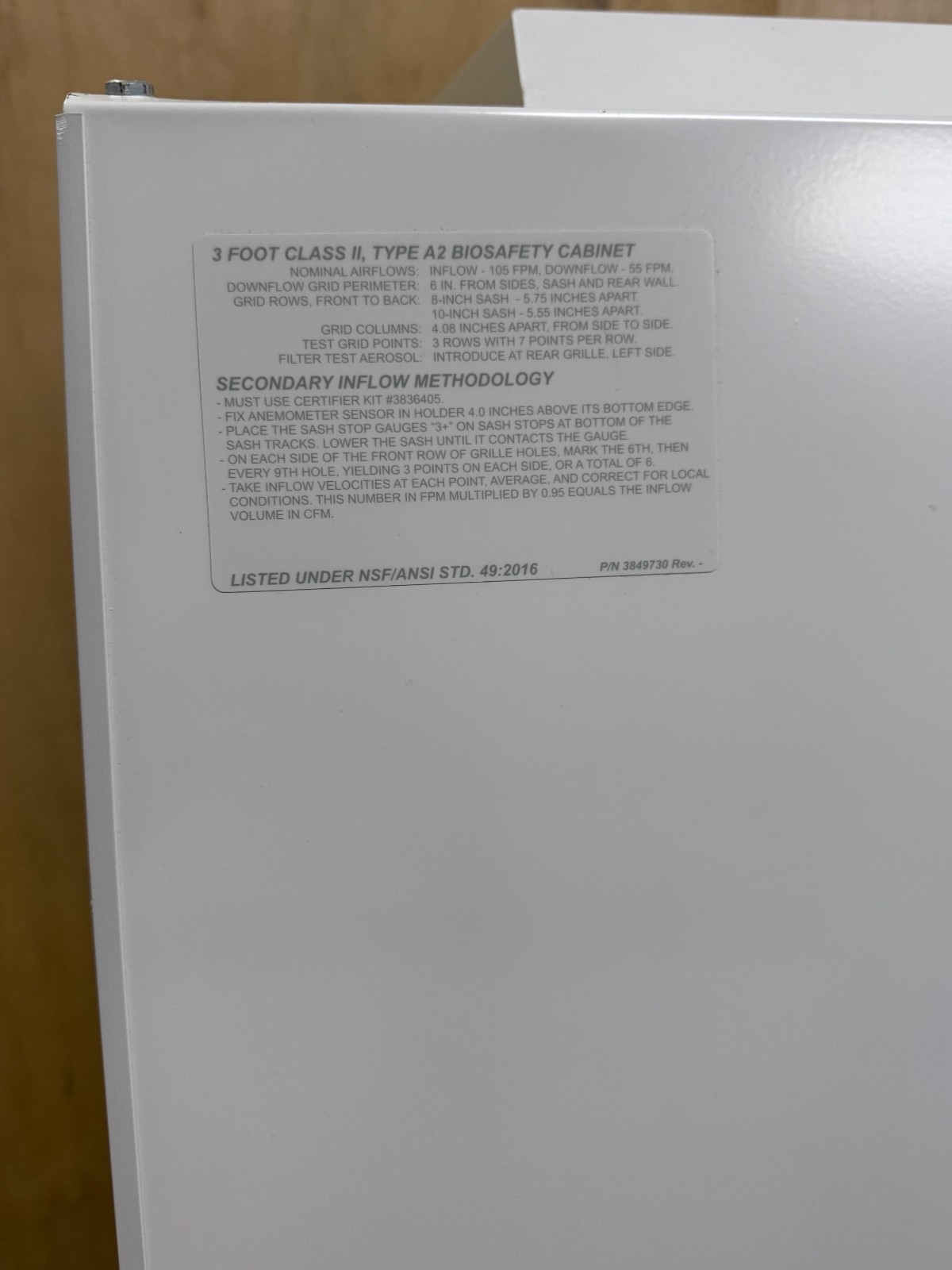 Labconco Purifier Cell Logic+ Class II A2 Biosafety Cabinet w/Temp-Zone + Stand