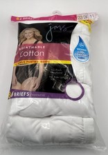Just My Size Hanes Womens 6-Pair Brief Underwear Panty Cotton Multicolor Size 11