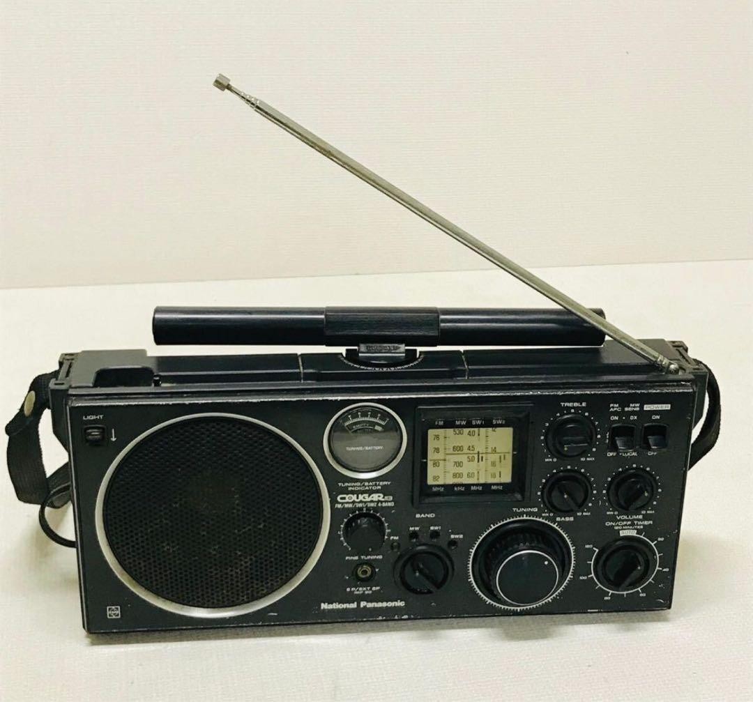 National Panasonic Rf-1130 動作品 Panasonic RF-1130 National Cougar 113 Vintage Radio 4-Band Tested