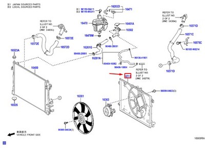 TOYOTA C-HR MK2 Engine Cooling Fan Shroud 16711F2220 NEW GENUINE