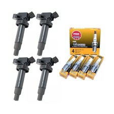 Ignition Coil Pack UF247  NGK Platinum Spark Plug Replacement For Toyota Cor...