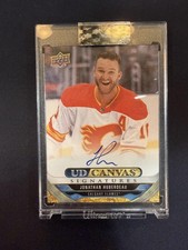 #CS-JH Jonathan Huberdeau 2024-25 Upper Deck Clear Cut Auto Canvas Signatures