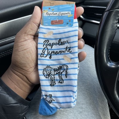 Napoleon Dynamite Crew Socks Fits Sizes 6 1/2-12 - 1 pair 