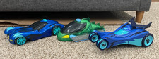 PJ Mask Vehicles, Set of 3 Catboys Cat-Car, G...