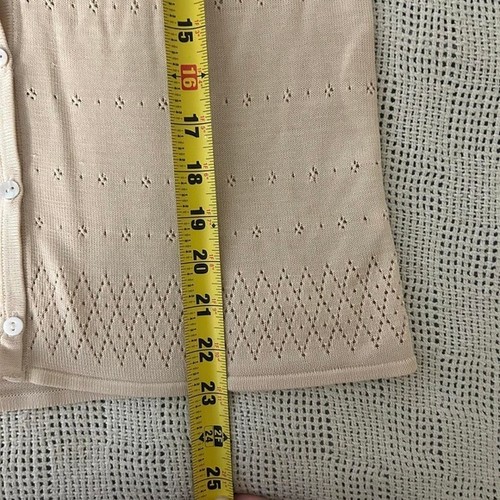 Vintage 100% Silk Eyelet Knit Cardigan size S | eBay
