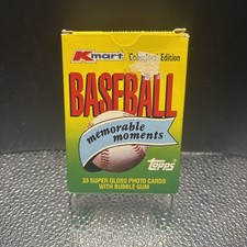 1988 Topps Kmart Memorable Moments 33 Card Baseball Set High Gloss Box 263