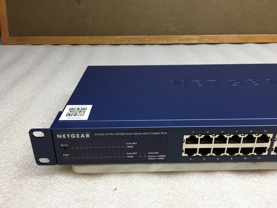 Netgear FS726T ProSafe 24-Port 10/100 Smart Switch with 2 Gigabit Ports & Ears - Image 2 of 4
